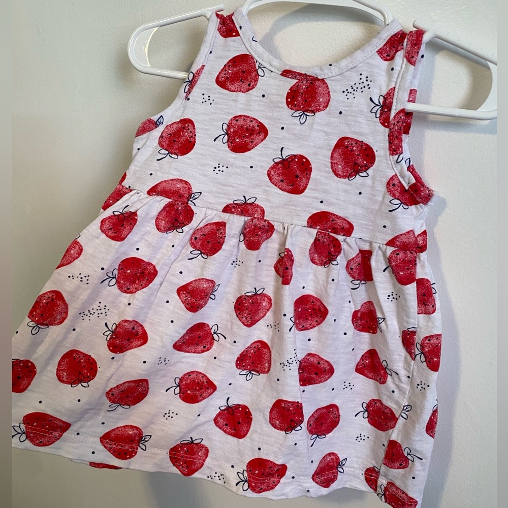 Little Me Strawberry Dress - Picture 3 of 5